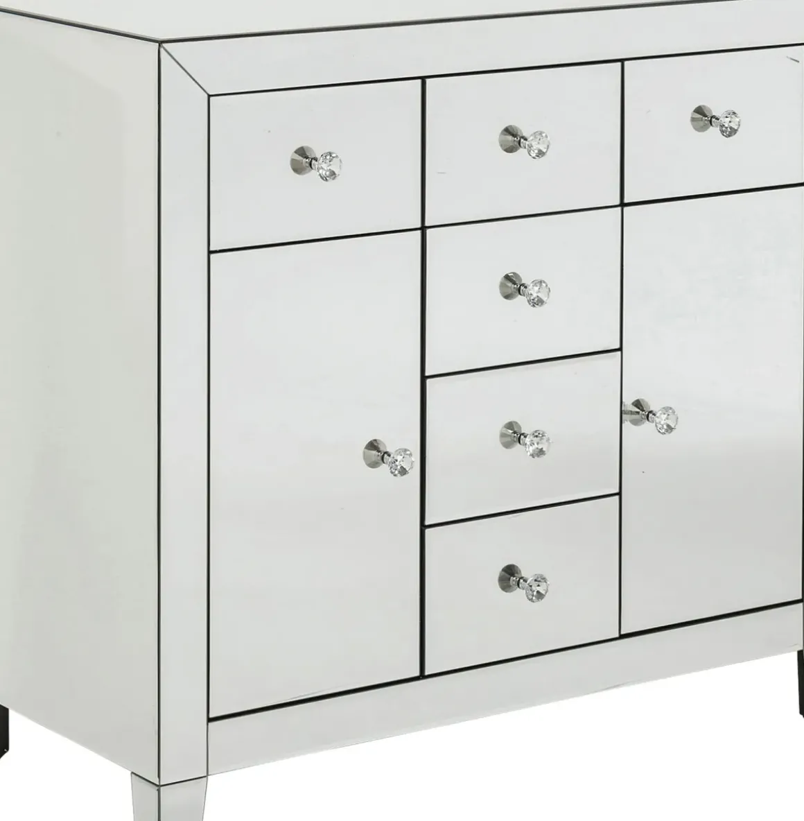 Byrå Luxury - Spegelglas, 2 Dörrar, 6 Lådor - KARE Design