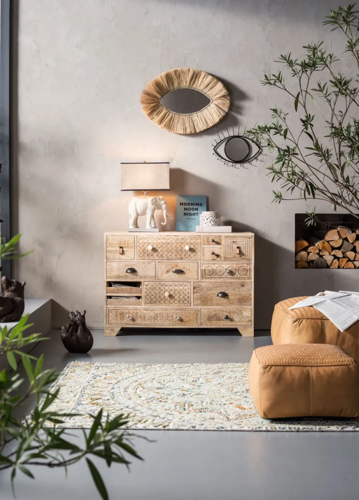 Byrå Puro - Trä med 14 Lådor - KARE Design