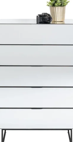 Byrå Soran 5 Lådor - Spegelglas/Svart, 65x114cm - KARE Design