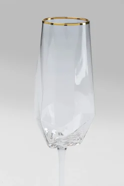 Champagneglas Diamond Guldkant - KARE Design