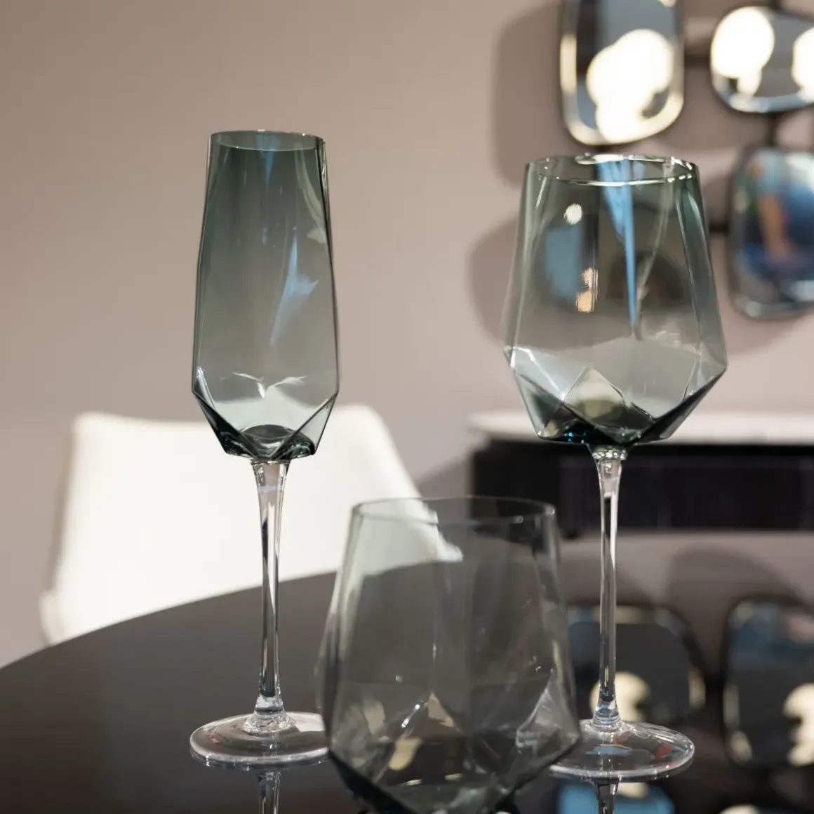 Champagneglas Diamond Smoke - KARE Design