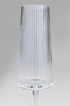 Champagneglas Riffle - Räfflat Glas - KARE Design