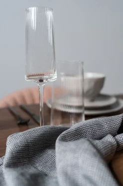 Champagneglas Riffle - Räfflat Glas - KARE Design