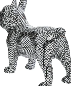 Dekor Bulldog Disco - Fransk Bulldog, Marmorerad, 36cm - KARE Design