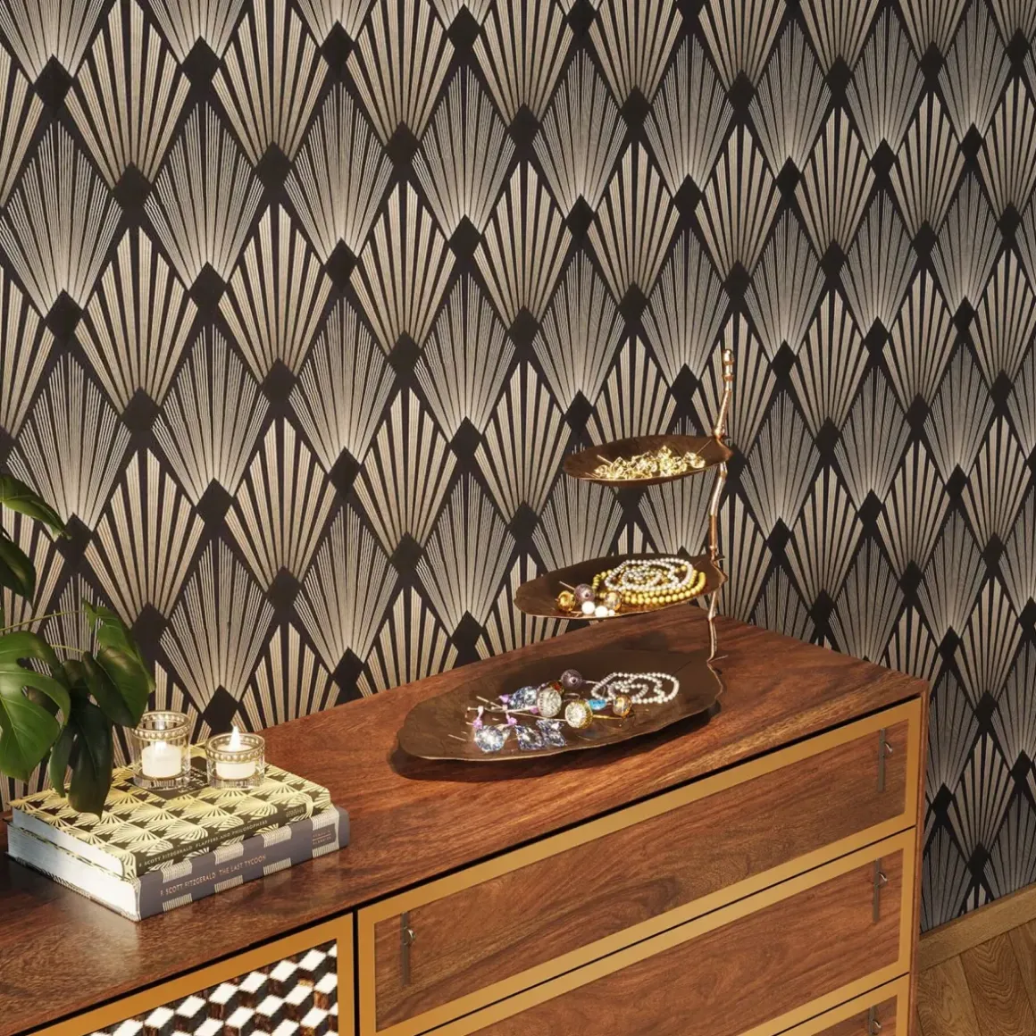 Dekor Fat Etagere - Våningsfat Guld - KARE Design