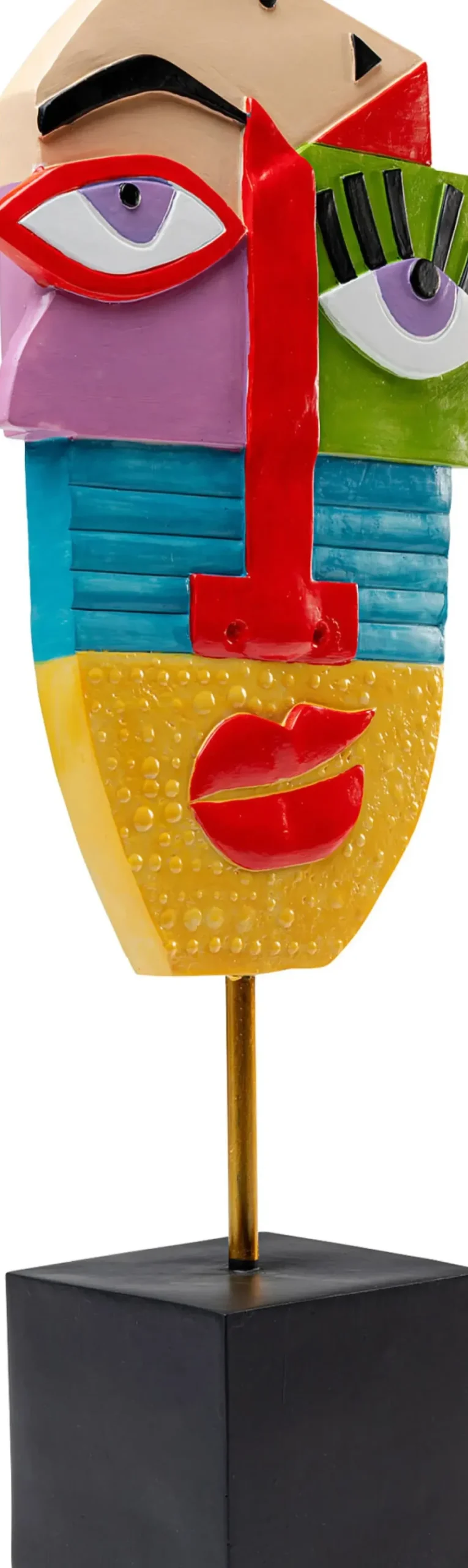Dekorfigur Abstract Face - Färgstark, 52cm - KARE Design
