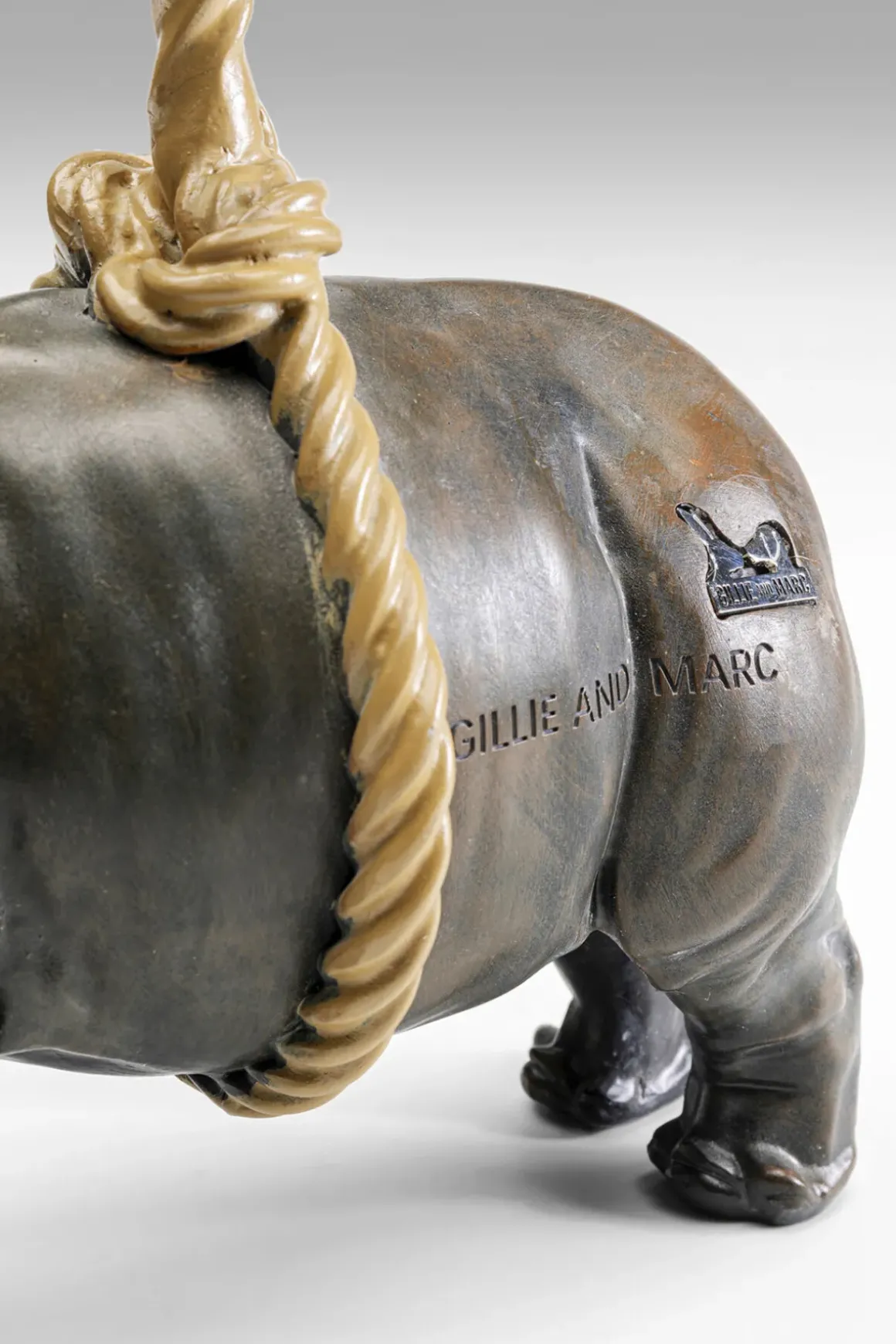 Dekorfigur Artistic Rhino, 46cm - KARE Design