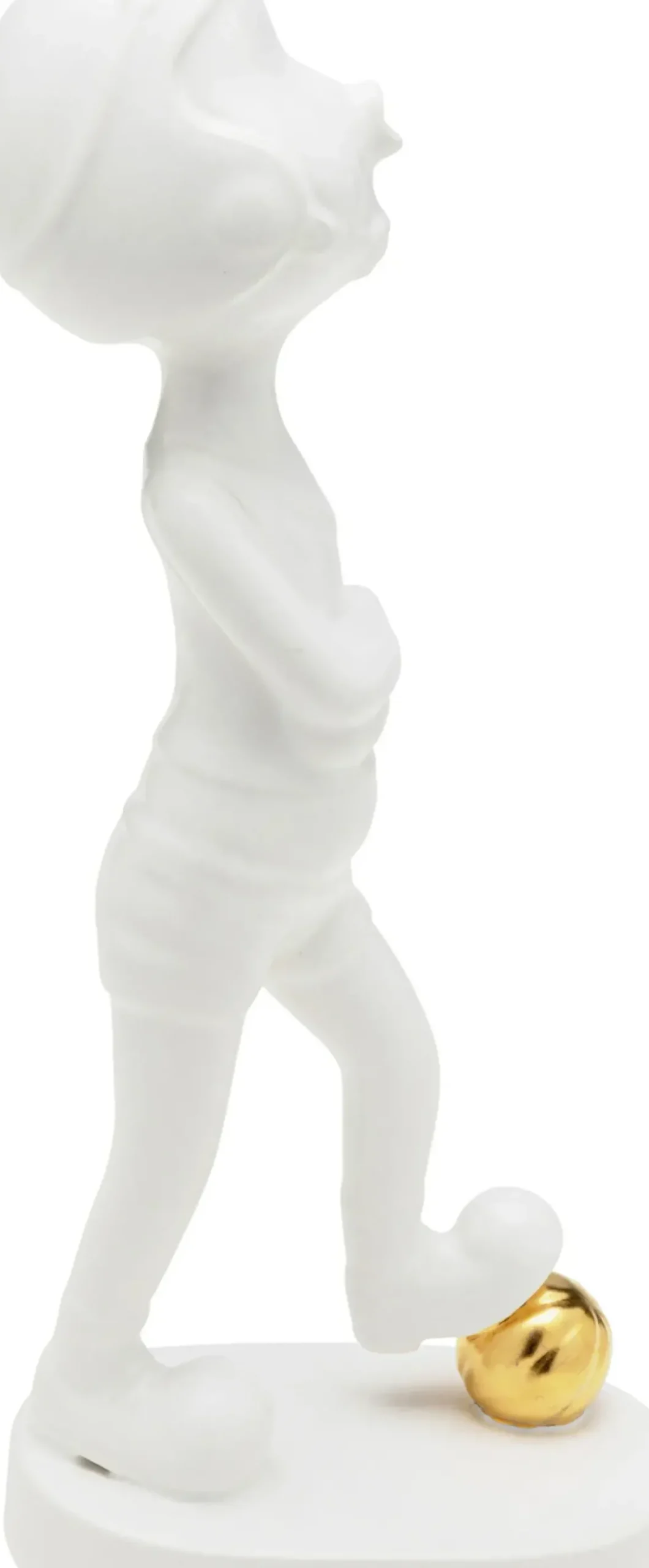 Dekorfigur Ball Girl - Vit, 29cm - KARE Design