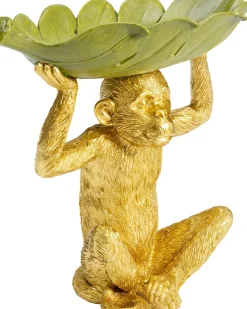 Dekorfigur Banana Leaf - Apa med Skål - KARE Design