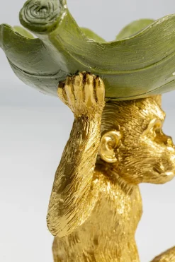 Dekorfigur Banana Leaf - Apa med Skål - KARE Design
