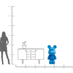 Dekorfigur Bear Blå, 101cm - KARE Design