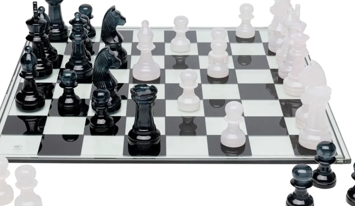 Dekorfigur Chess Transparent - schack, 60x60cm - KARE Design