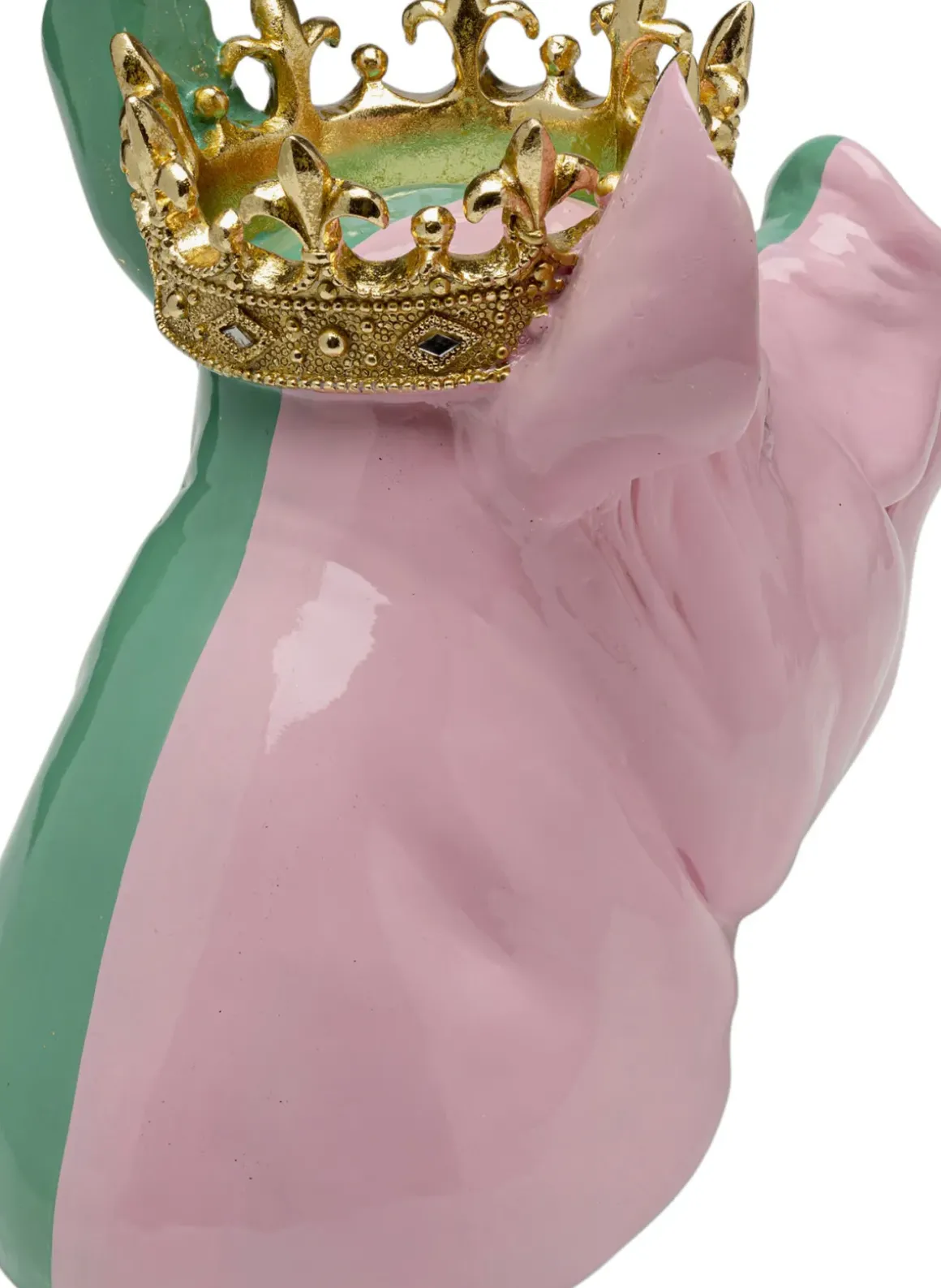 Dekorfigur Crowned Pig, 28cm - KARE Design