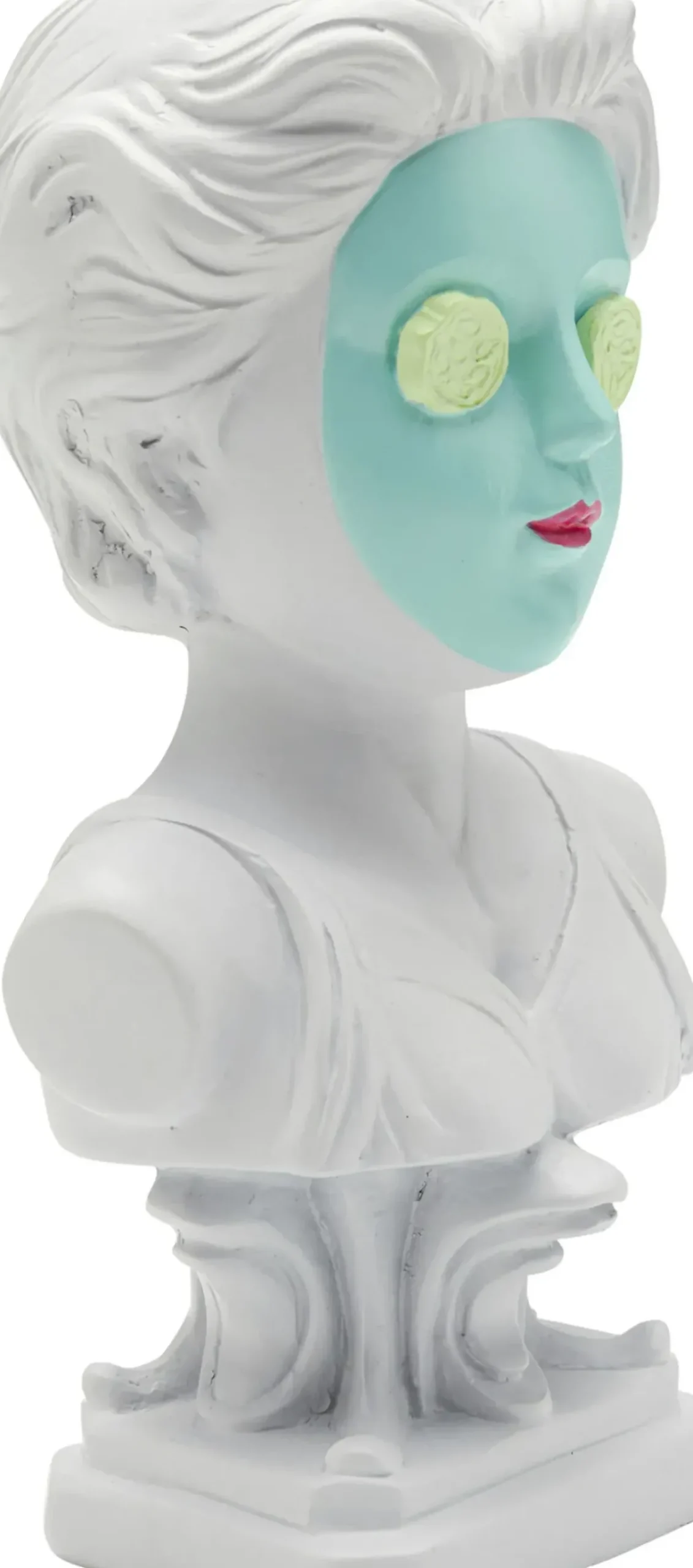 Dekorfigur Cucumber Mask, 20cm - KARE Design