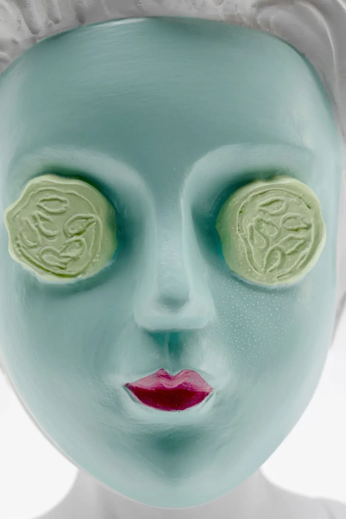 Dekorfigur Cucumber Mask, 20cm - KARE Design