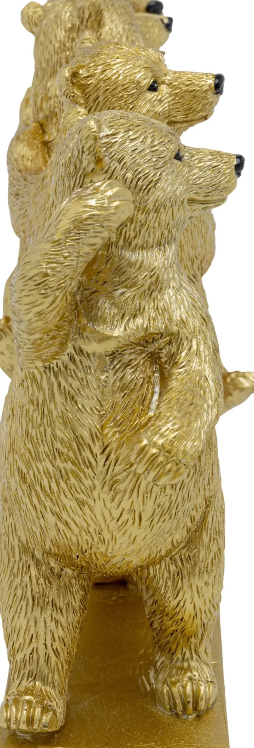 Dekorfigur Dancing Bears - Dekor Guld Björnar, 14cm - KARE Design