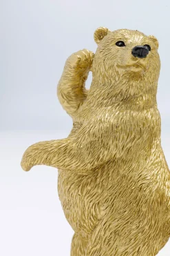 Dekorfigur Dancing Bears - Dekor Guld Björnar, 14cm - KARE Design
