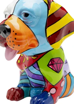 Dekorfigur Dog Patchwork - Hund, Flerfärgad, 35cm - KARE Design