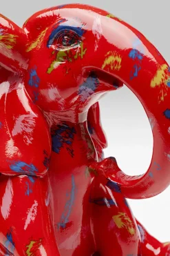 Dekorfigur Elephant - Röd, 18cm - KARE Design