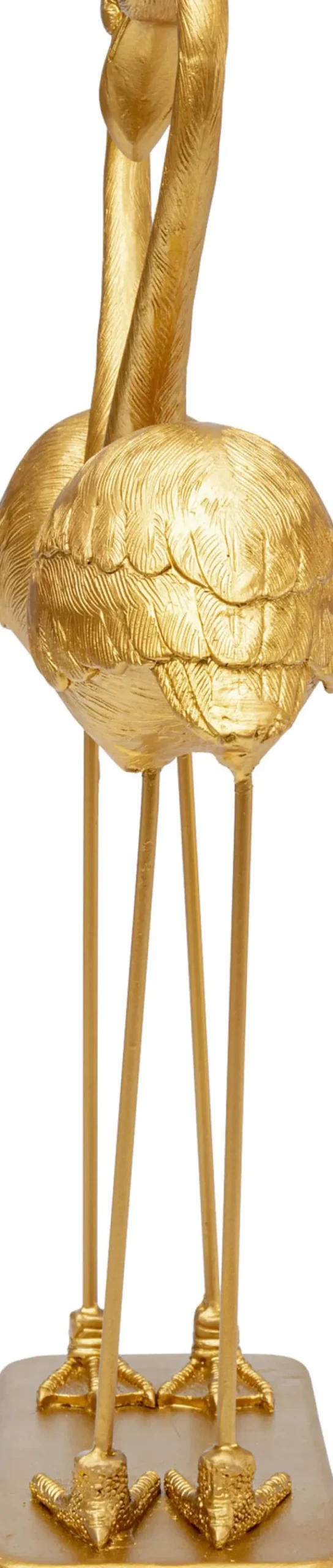 Dekorfigur Flamingo Love - Guld, 39cm - KARE Design