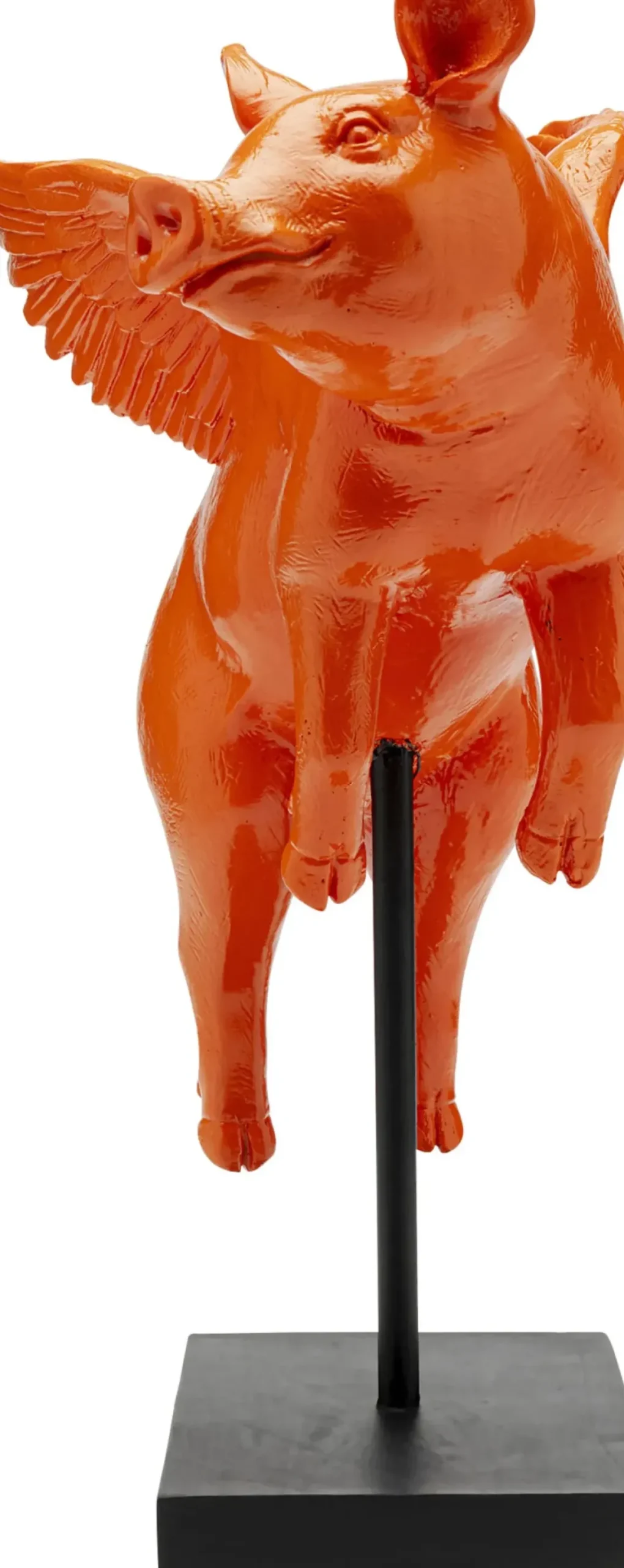 Dekorfigur Flying Pig - Orange Gris, 29cm - KARE Design
