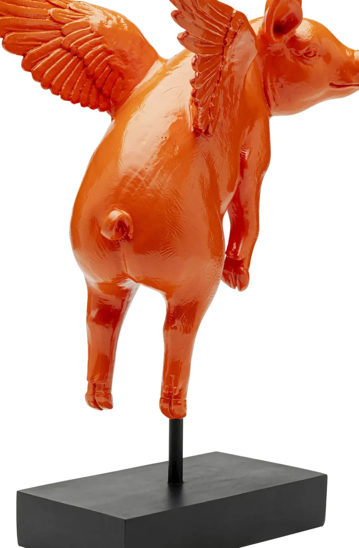 Dekorfigur Flying Pig - Orange Gris, 29cm - KARE Design