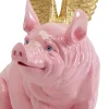Dekorfigur Flying Pig Pink - Gris, 79cm - KARE Design