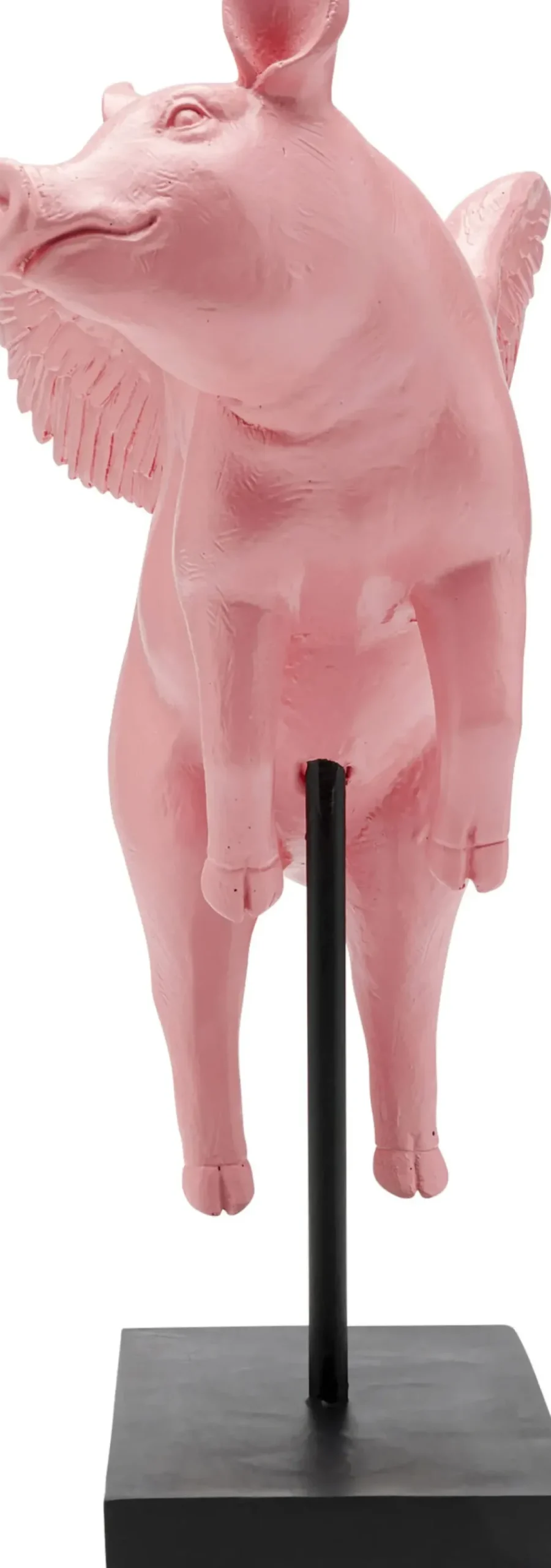 Dekorfigur Flying Pig - Rosa Gris, 29cm - KARE Design