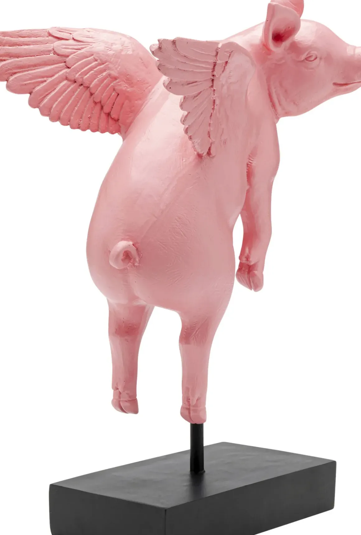 Dekorfigur Flying Pig - Rosa Gris, 29cm - KARE Design