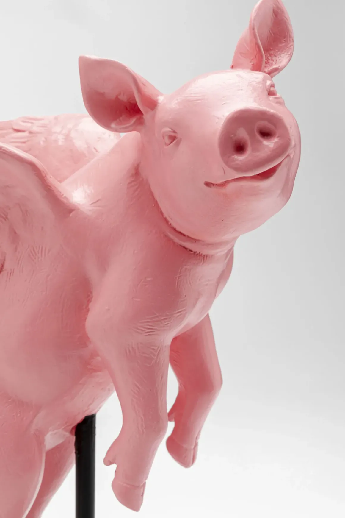 Dekorfigur Flying Pig - Rosa Gris, 29cm - KARE Design