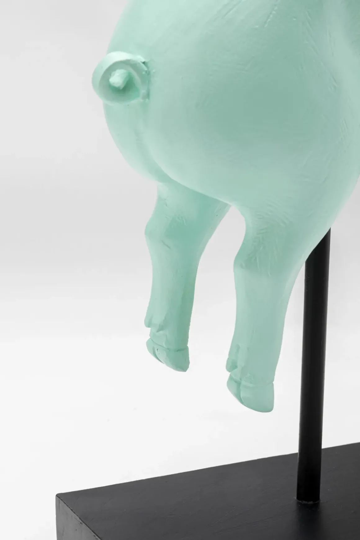 Dekorfigur Flying Pig - Turkos Gris, 29cm - KARE Design