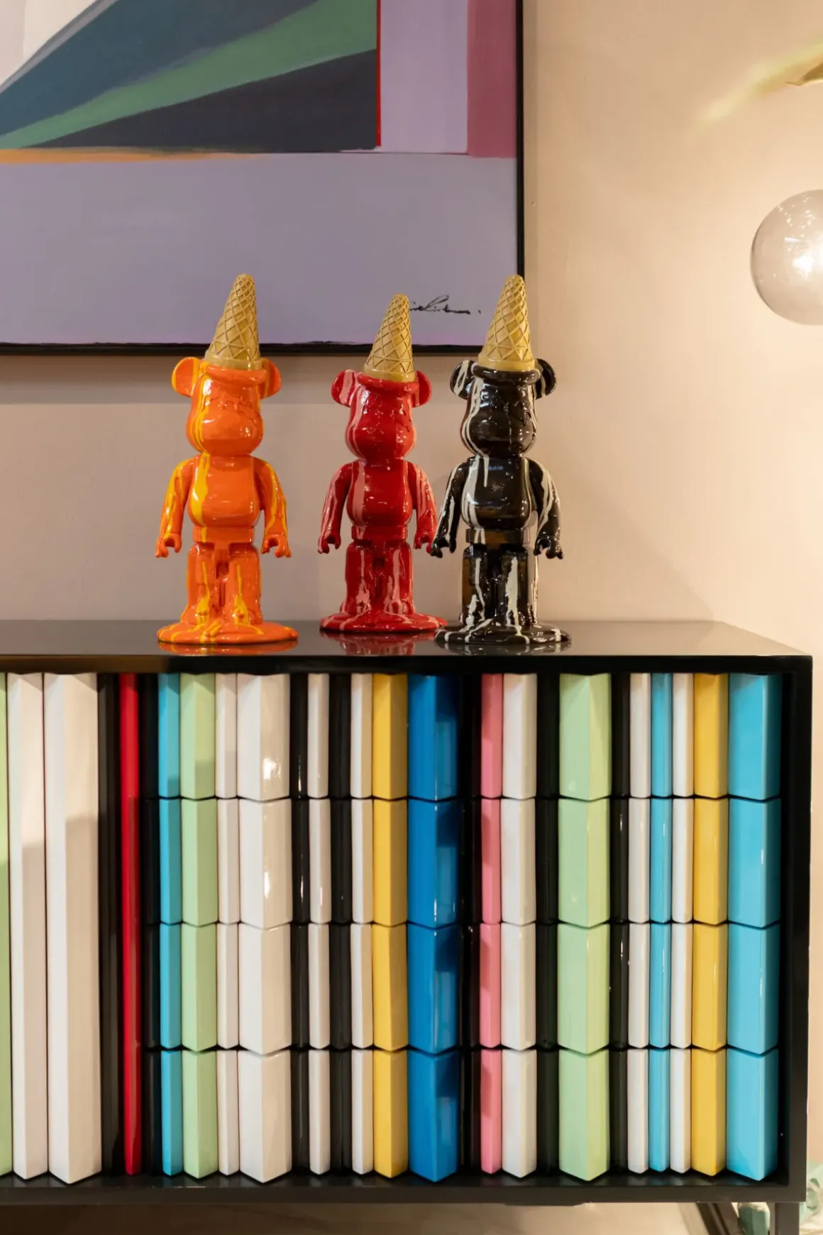 Dekorfigur Gelato Bear - Björn, Orange, 40cm - KARE Design