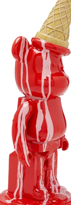 Dekorfigur Gelato Bear - Björn, röd, 40cm - KARE Design