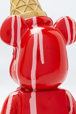 Dekorfigur Gelato Bear - Björn, röd, 40cm - KARE Design
