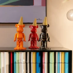 Dekorfigur Gelato Bear - Björn, Svart, 40cm - KARE Design