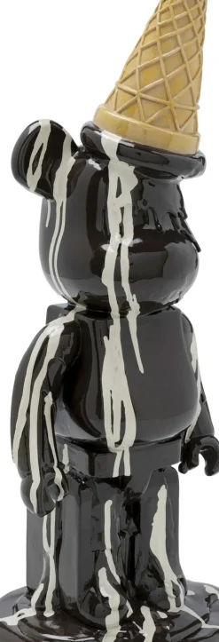 Dekorfigur Gelato Bear - Björn, Svart, 40cm - KARE Design