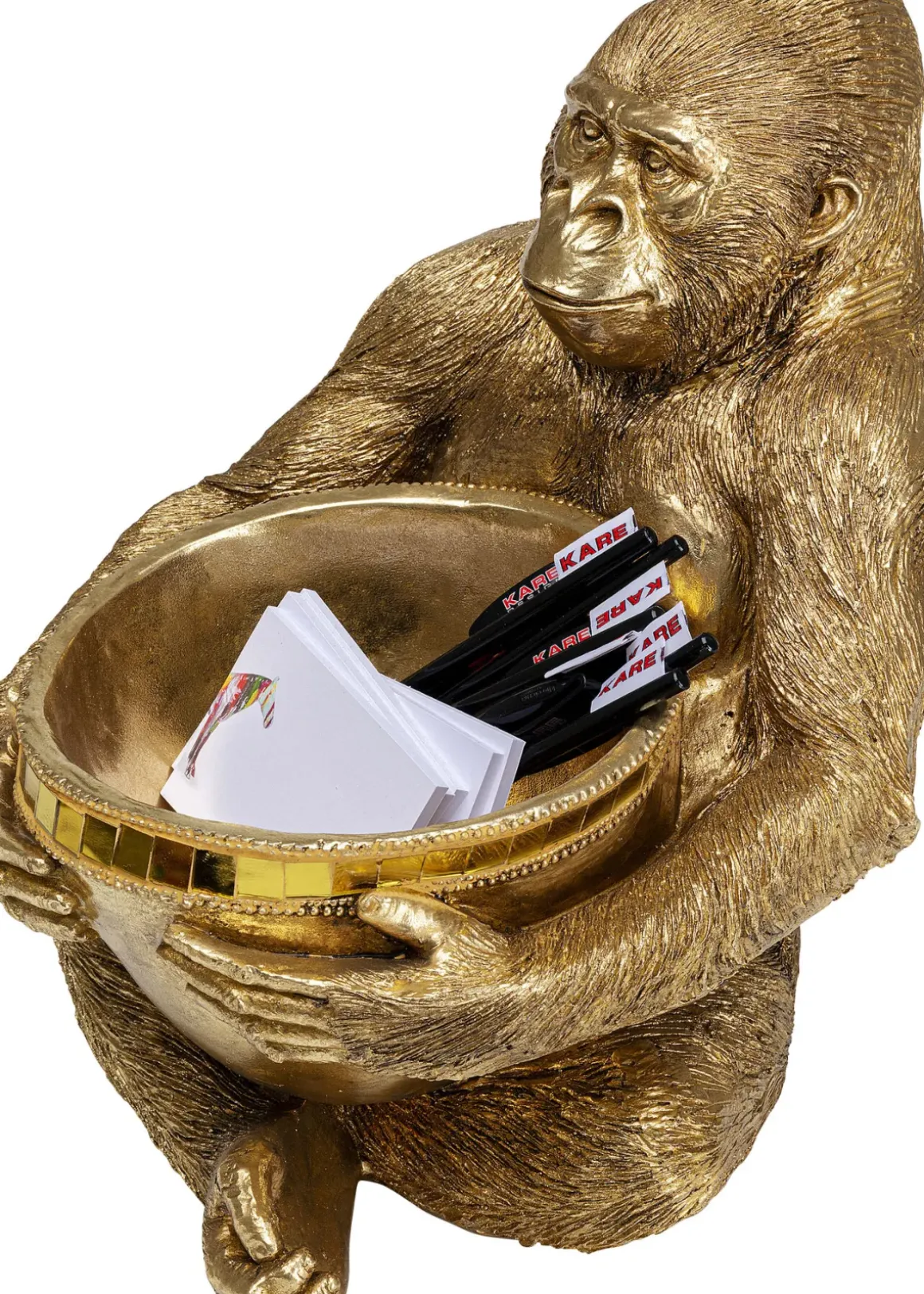 Dekorfigur Gorilla med Skål - KARE Design