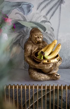 Dekorfigur Gorilla med Skål - KARE Design