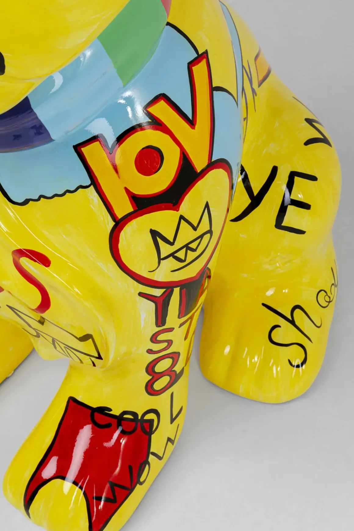 Dekorfigur Graffiti Dog - Gul, 122cm - KARE Design