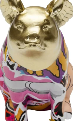 Dekorfigur Graffiti Flying Pig, 16cm - KARE Design