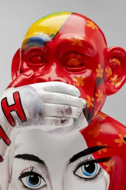 Dekorfigur Graffiti Monkey - Röd, 39cm - KARE Design