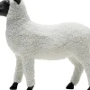 Dekorfigur Happy Sheep - Får, I Ull, Vit, 28cm - KARE Design