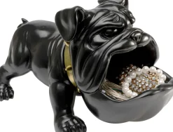 Dekorfigur Hungry Dog - Svart Hund, 37cm - KARE Design