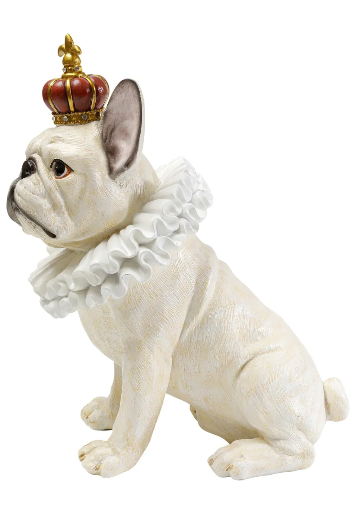 Dekorfigur King Dog - Hund, Vit, 33cm - KARE Design