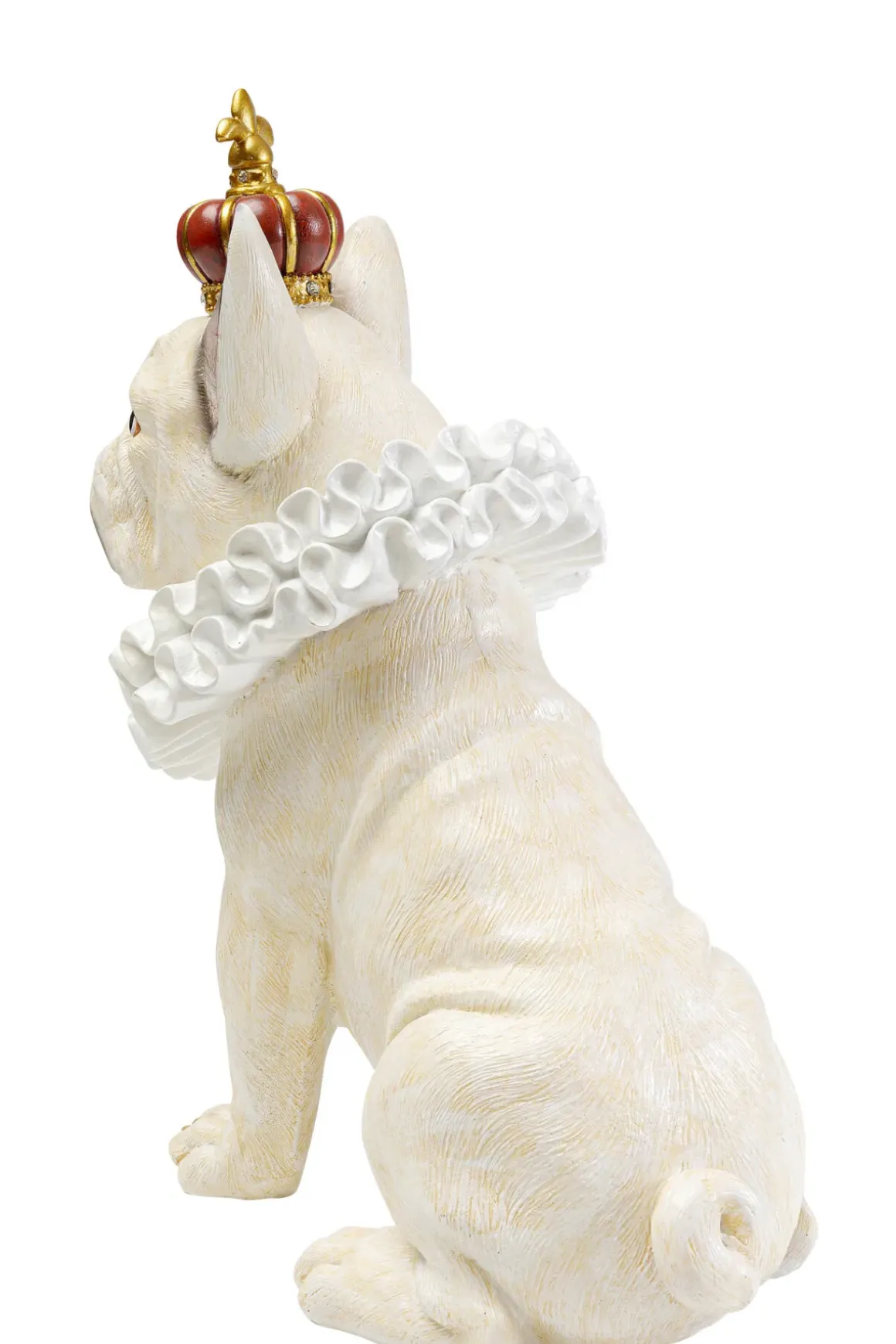 Dekorfigur King Dog - Hund, Vit, 33cm - KARE Design