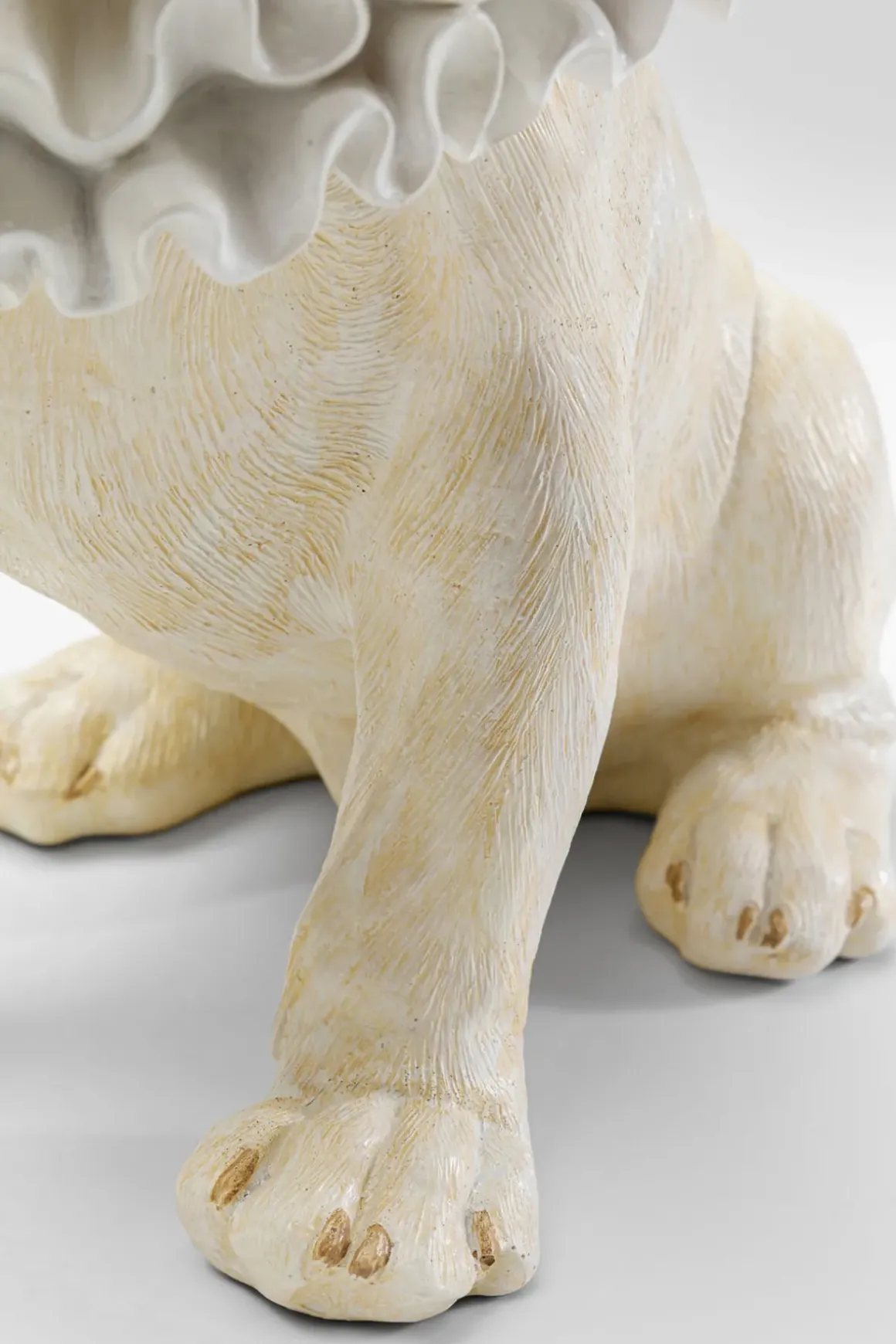 Dekorfigur King Dog - Hund, Vit, 33cm - KARE Design