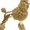 Dekorfigur Mrs Poodle - Pudel, Guld, 34cm - KARE Design