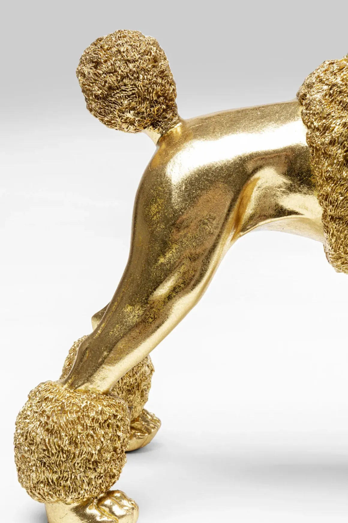 Dekorfigur Mrs Poodle - Pudel, Guld, 34cm - KARE Design