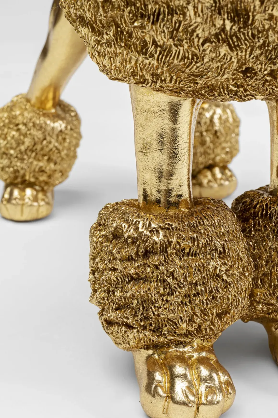 Dekorfigur Mrs Poodle - Pudel, Guld, 34cm - KARE Design