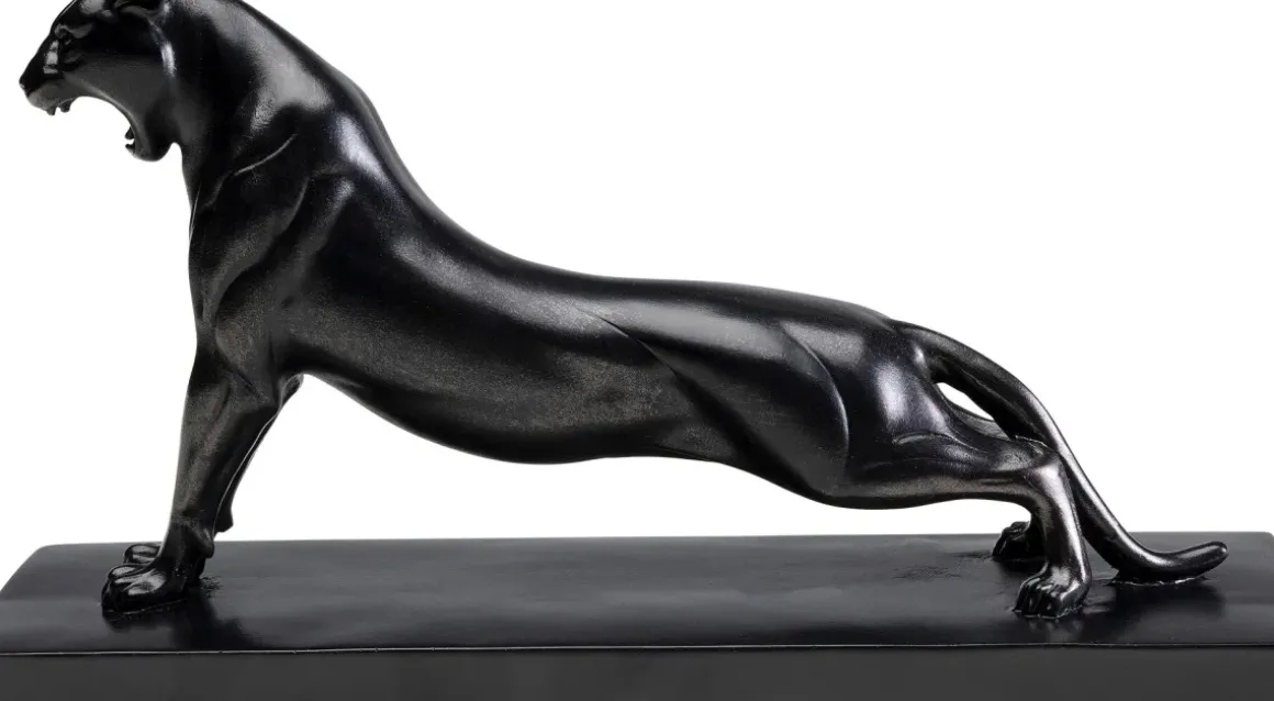 Dekorfigur Pantera - Panter, Svart, 19cm - KARE Design